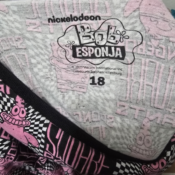 Nickelodeon Sponge Bob AOP Kids Graphic T-Shirt 18 - Picture 4 of 4